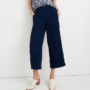 Madewell Huston Pull On crop pants - deep blue
